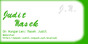 judit masek business card